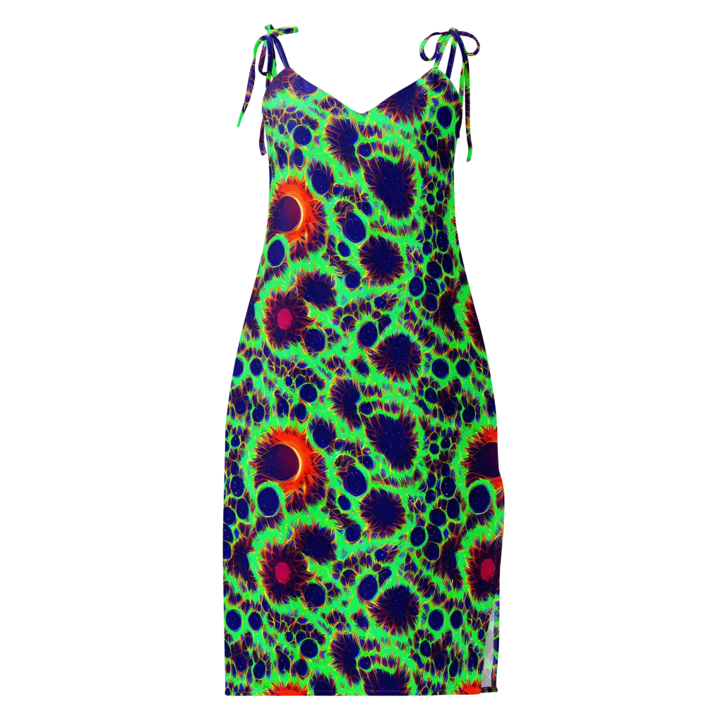Neon Bloomfield on Slip Dress — Front