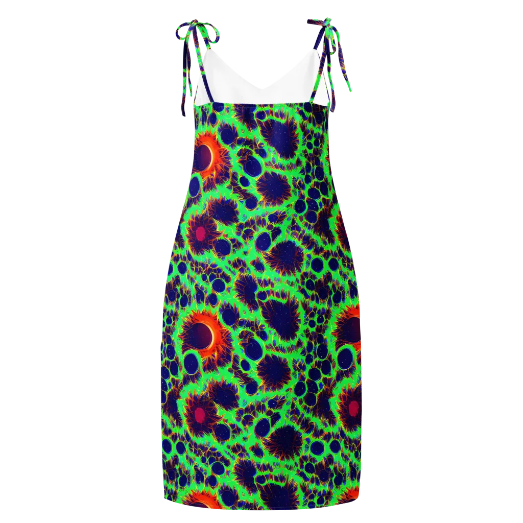 Neon Bloomfield on Slip Dress — Back