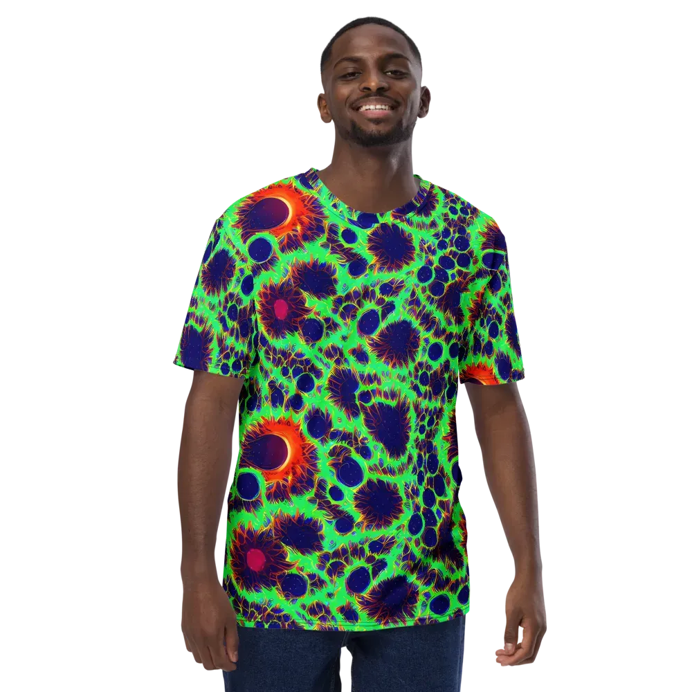 Neon Bloomfield on Men's Crew Neck T-Shirt — Front
