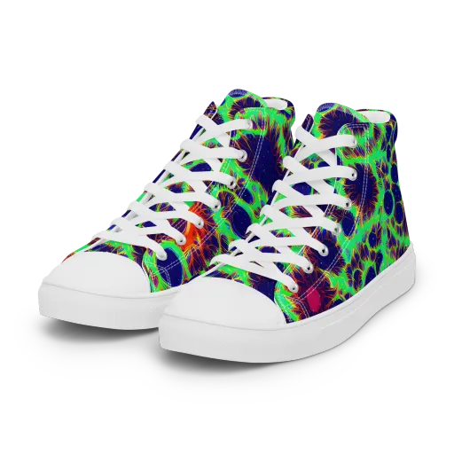Neon Bloomfield on a Women's High Top Canvas Shoes