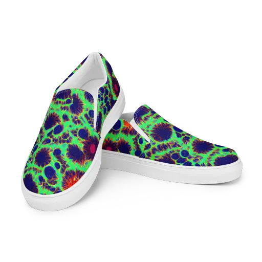 Neon Bloomfield on a Men's Slip-On Canvas Shoes