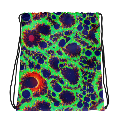 Neon Bloomfield on a Drawstring Bag