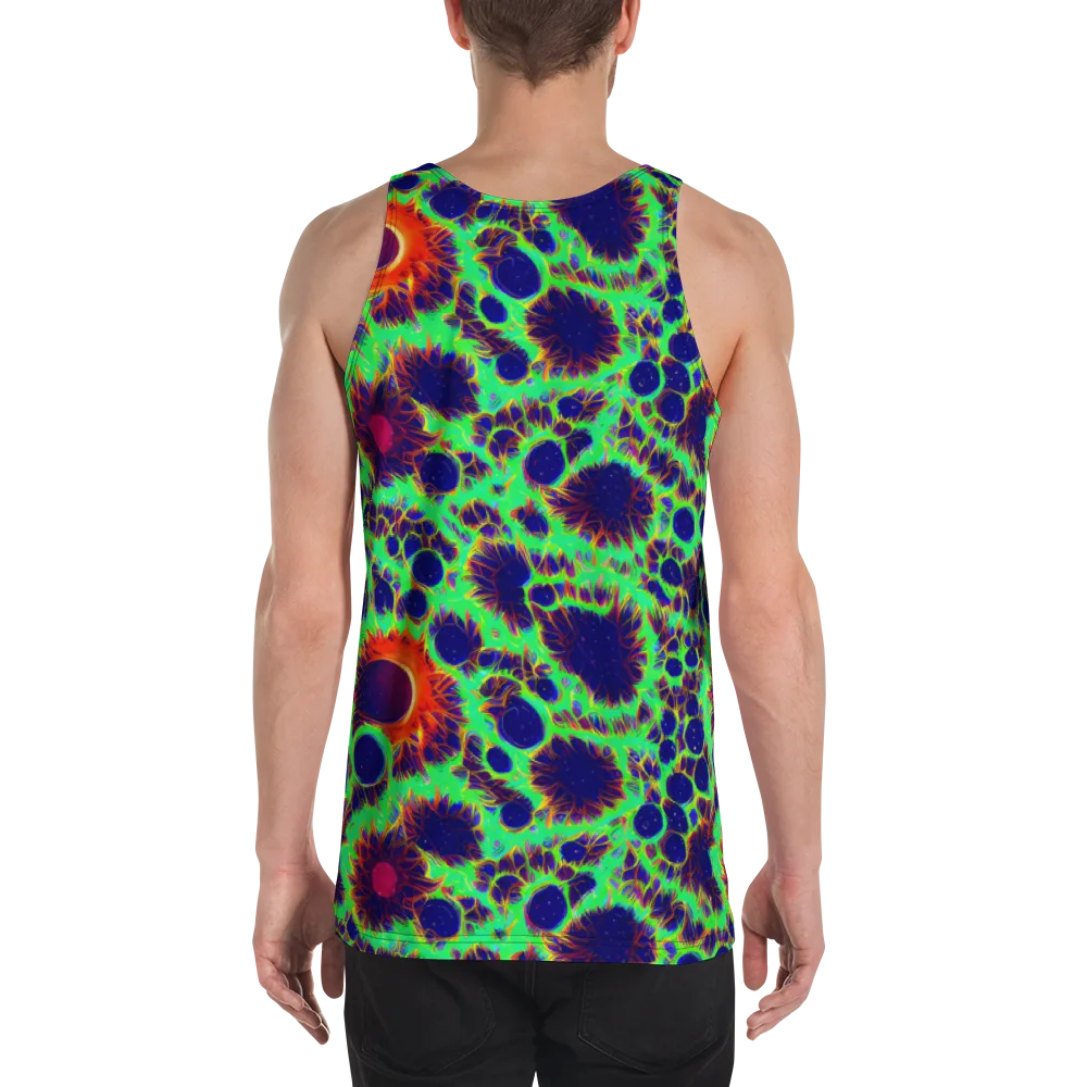 Neon Bloomfield on Men's Tank Top — Back