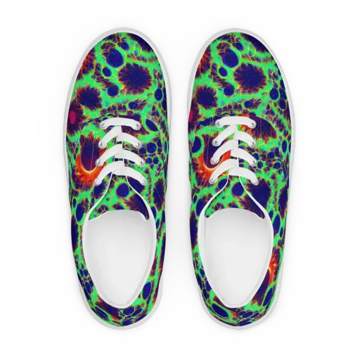 Neon Bloomfield on a Men's Lace-Up Canvas Shoes