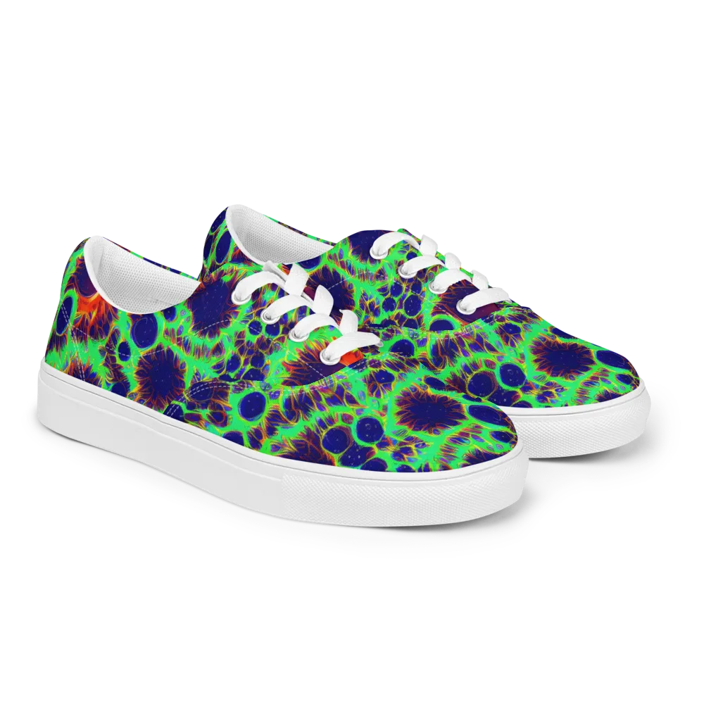 Neon Bloomfield on Men's Lace-Up Canvas Shoes — Right Front