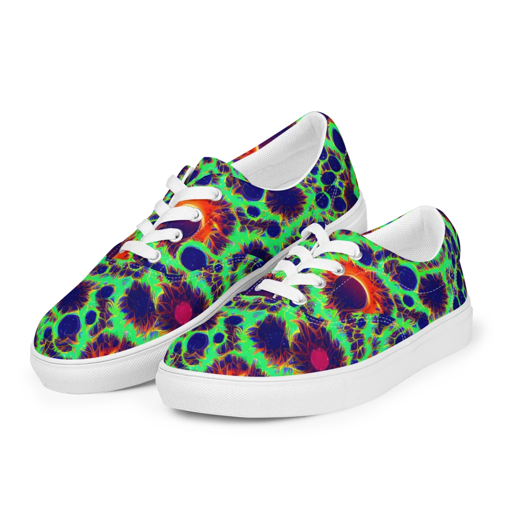 Neon Bloomfield on Men's Lace-Up Canvas Shoes — Left Front