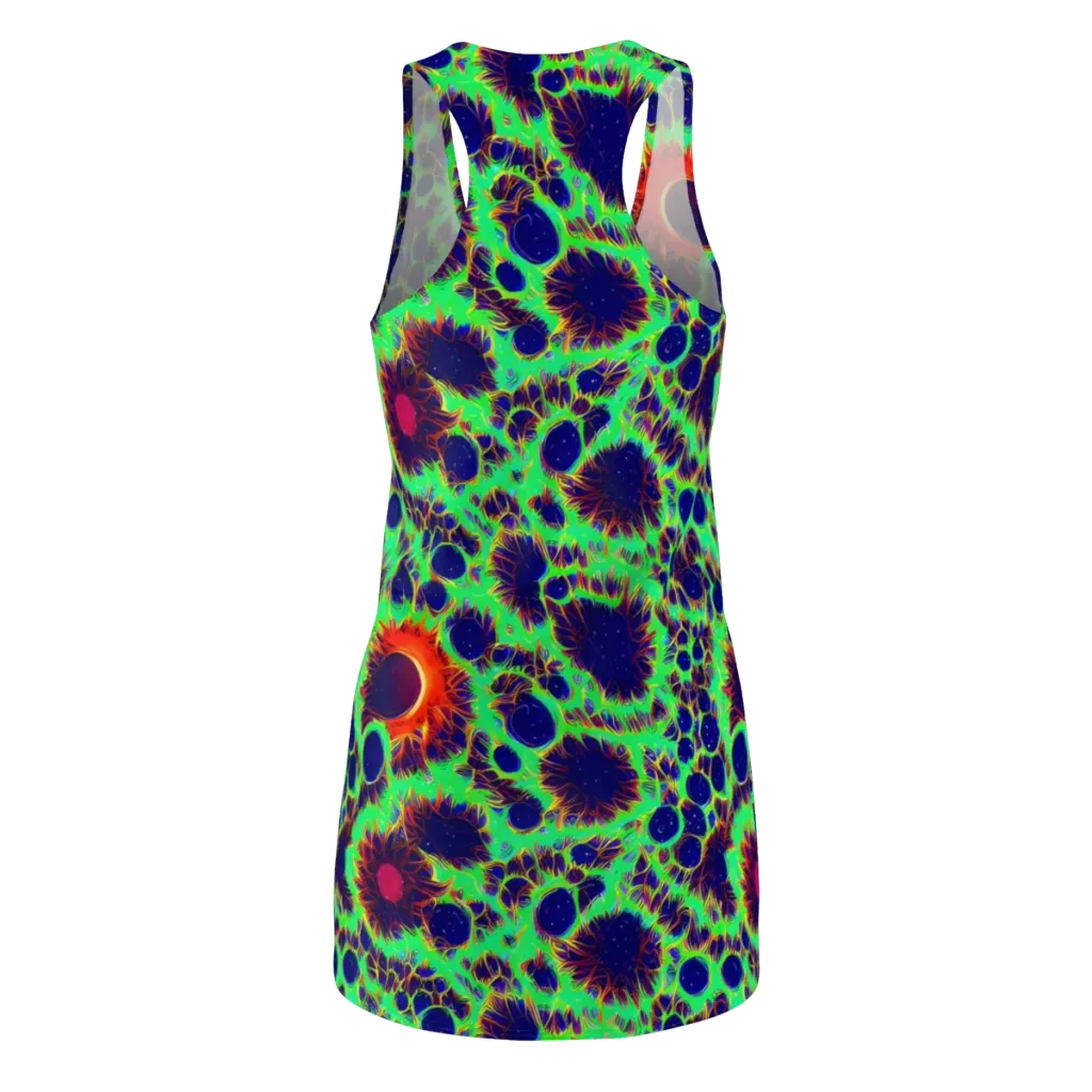 Neon Bloomfield on Racerback Dress — Back