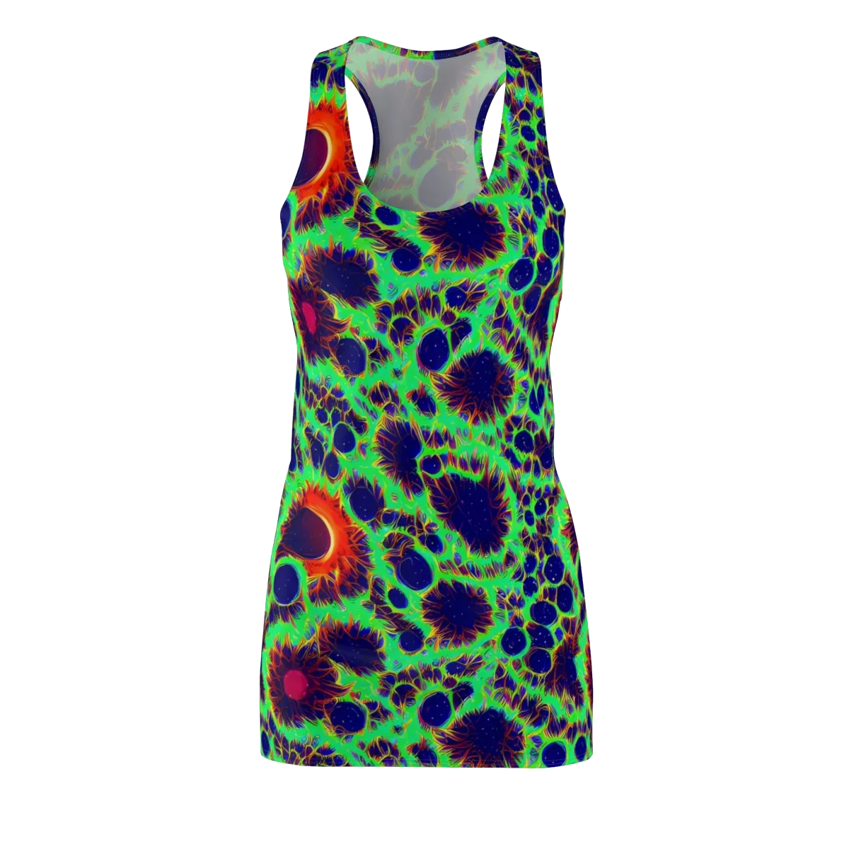 Neon Bloomfield on Racerback Dress — Front