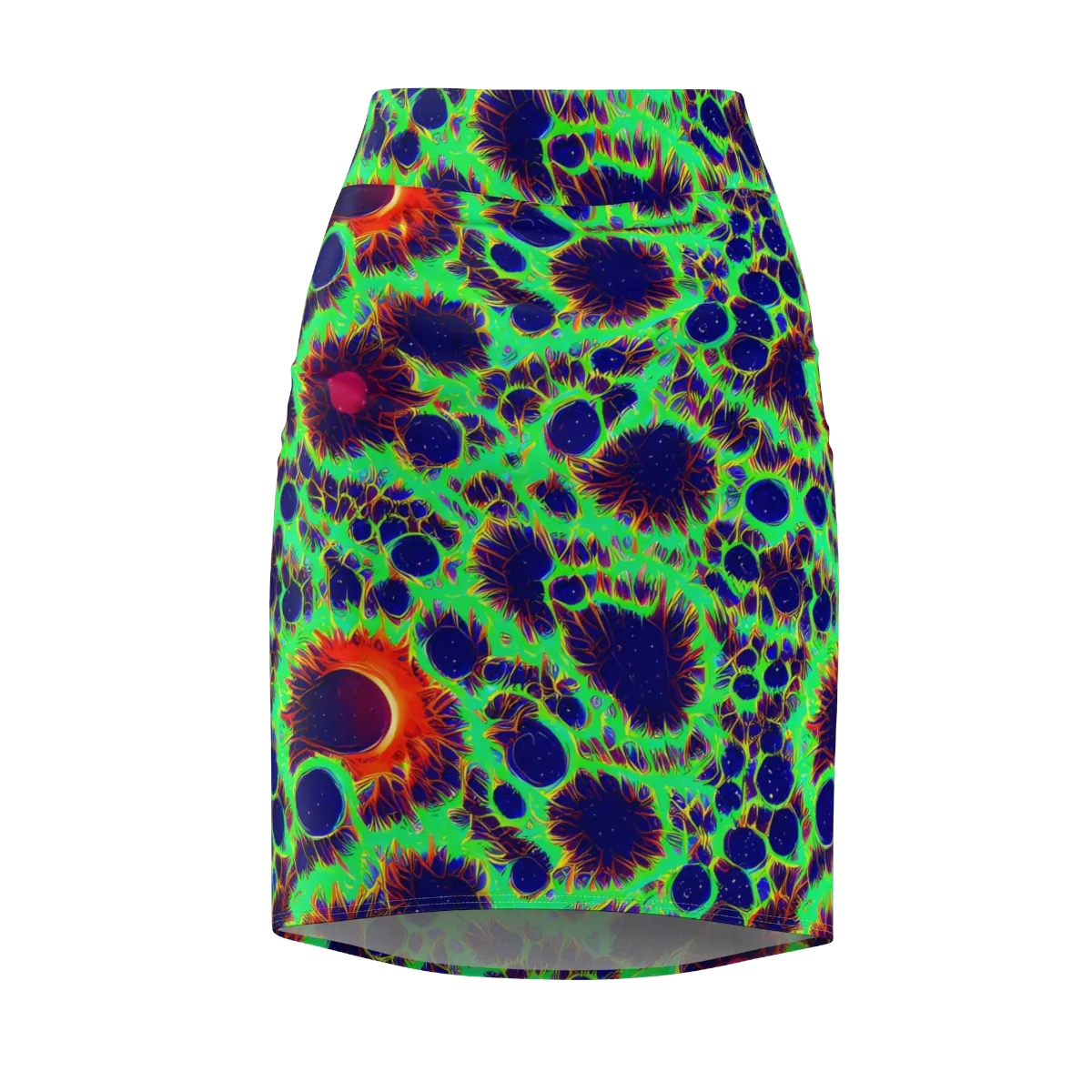 Neon Bloomfield on Pencil Skirt — Front
