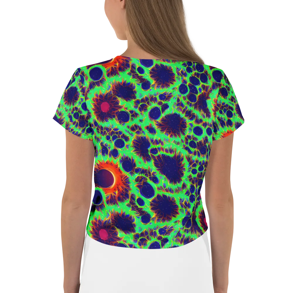 Neon Bloomfield on Crop Tee — Back