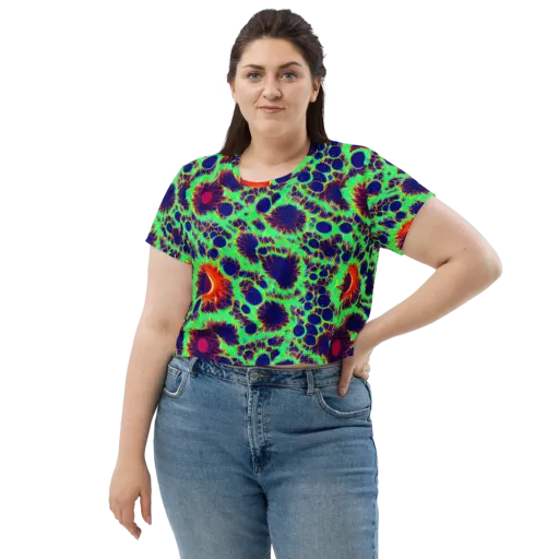 Neon Bloomfield on a Crop Tee