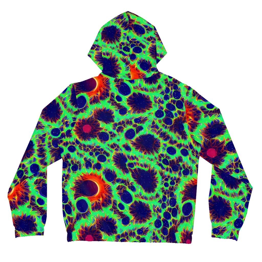 Neon Bloomfield on Women's Full-Zip Hoodie — Back