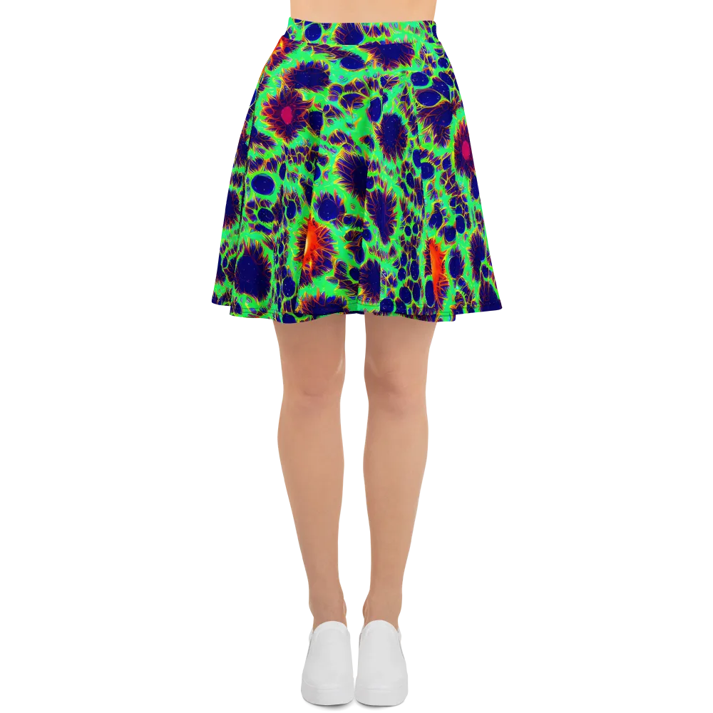 Neon Bloomfield on Skater Skirt — Front