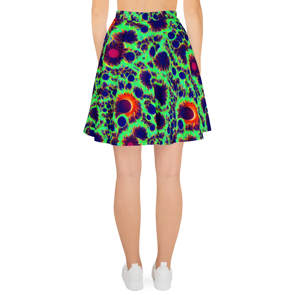 Neon Bloomfield on Skater Skirt — Back