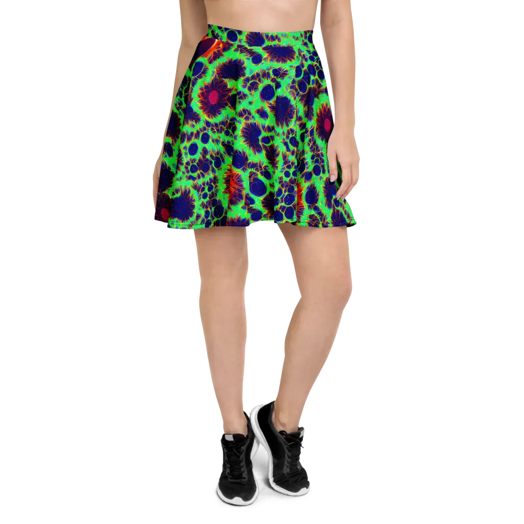Neon Bloomfield on Skater Skirt — Front