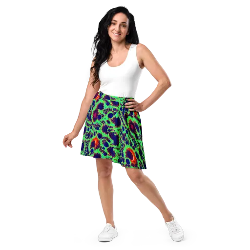 Neon Bloomfield on a Skater Skirt