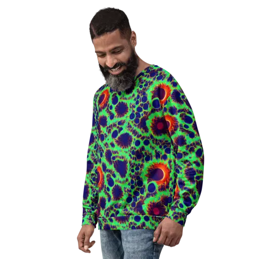 Neon Bloomfield on a Sweatshirt