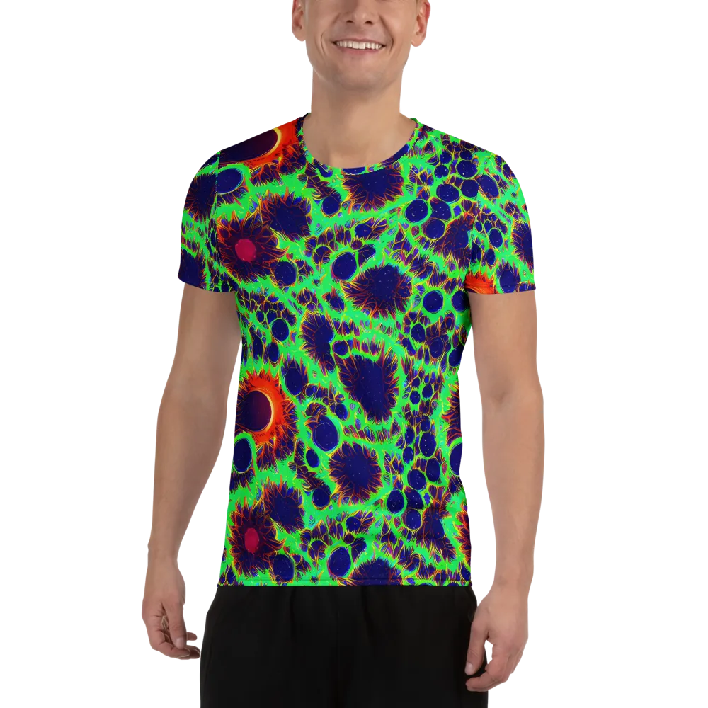 Neon Bloomfield on Men's Athletic T-Shirt — Front