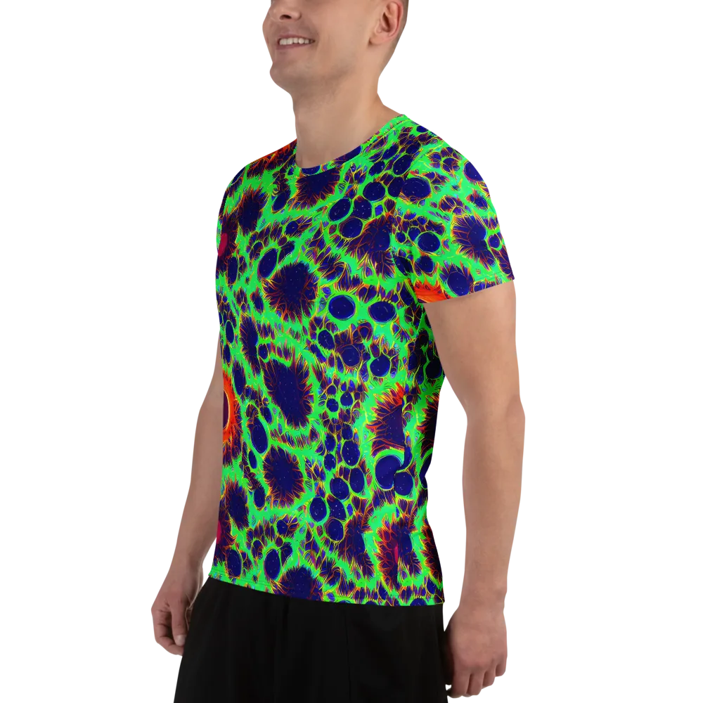 Neon Bloomfield on Men's Athletic T-Shirt — Left