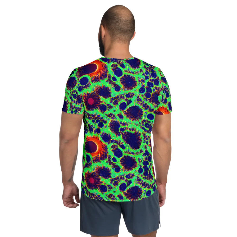 Neon Bloomfield on Men's Athletic T-Shirt — Back