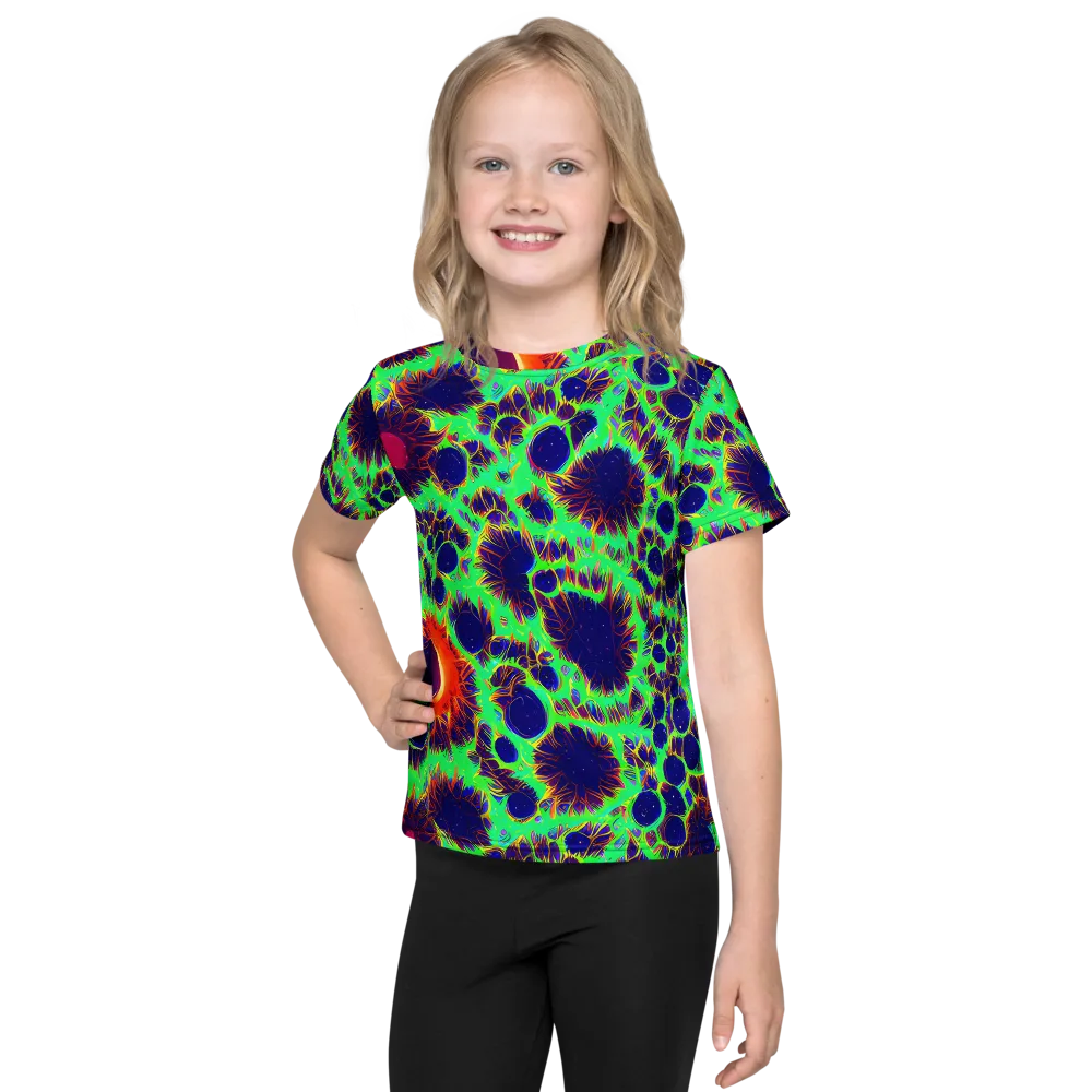 Neon Bloomfield on Kids Crew Neck T-Shirt — Front