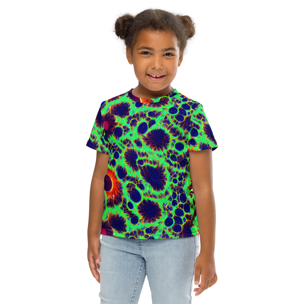 Neon Bloomfield on Kids Crew Neck T-Shirt — Front
