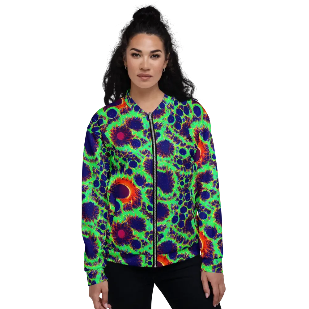 Neon Bloomfield on Bomber Jacket — Front
