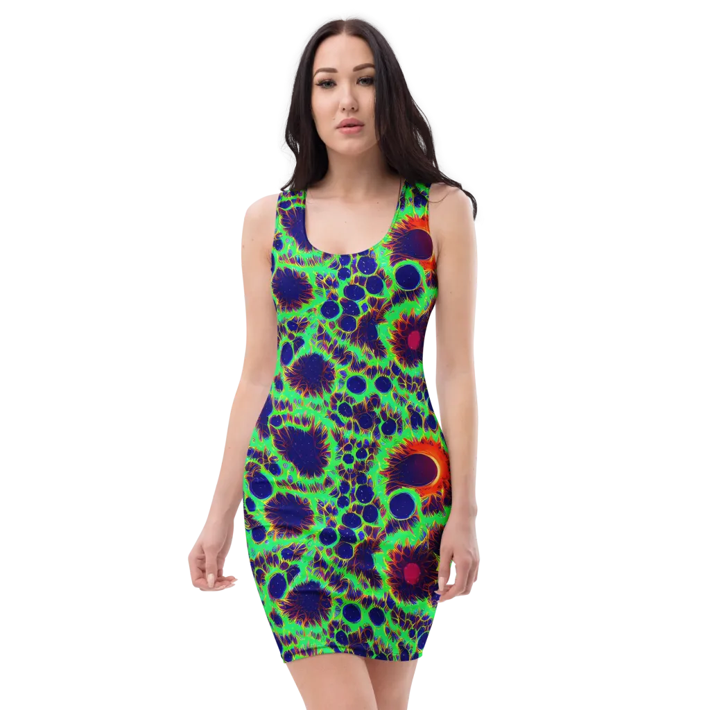 Neon Bloomfield on Bodycon Dress — Front