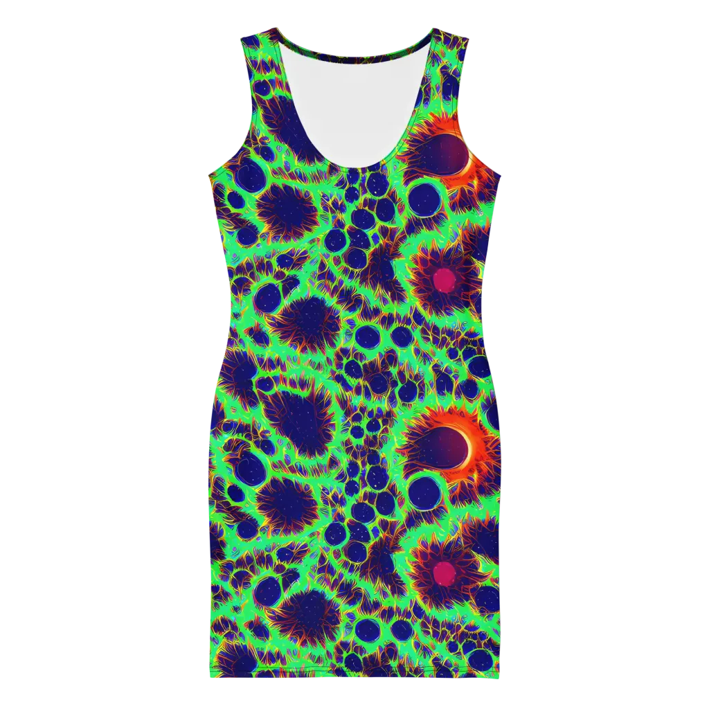 Neon Bloomfield on Bodycon Dress — Front