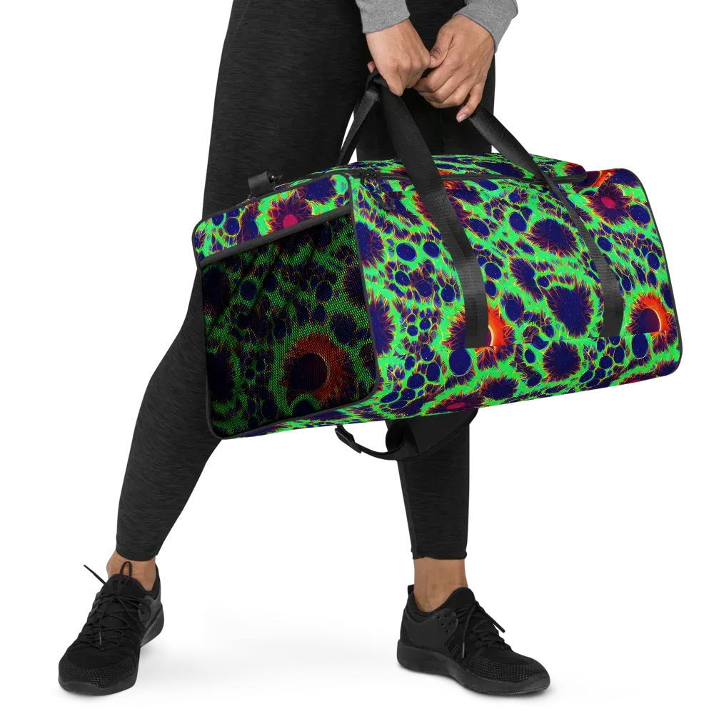 Neon Bloomfield on Duffle Bag — Right Front