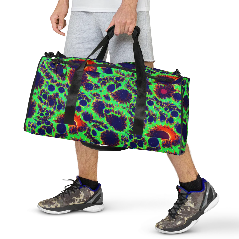 Neon Bloomfield on Duffle Bag — Front