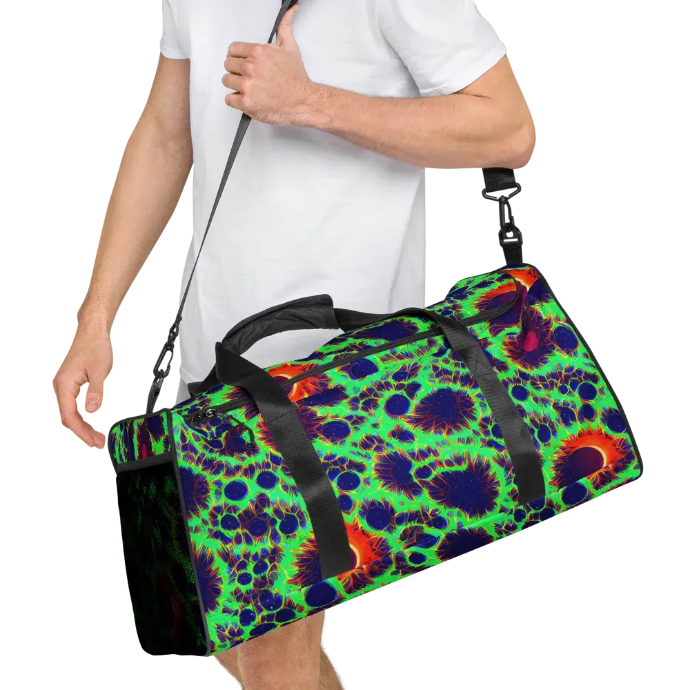 Neon Bloomfield on Duffle Bag — Right Front