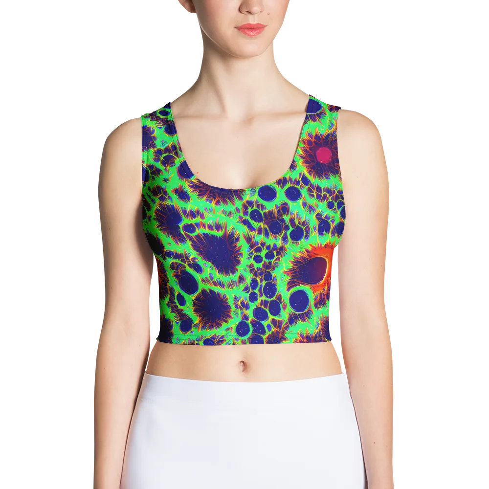 Neon Bloomfield on Crop Top — Front