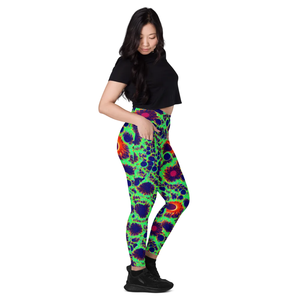 Neon Bloomfield on Leggings with Pockets — Right