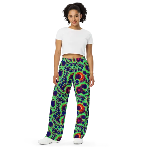 Neon Bloomfield on a Wide-Leg Pants