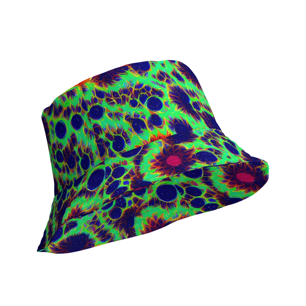 Neon Bloomfield on Reversible Bucket Hat — Product details Outside