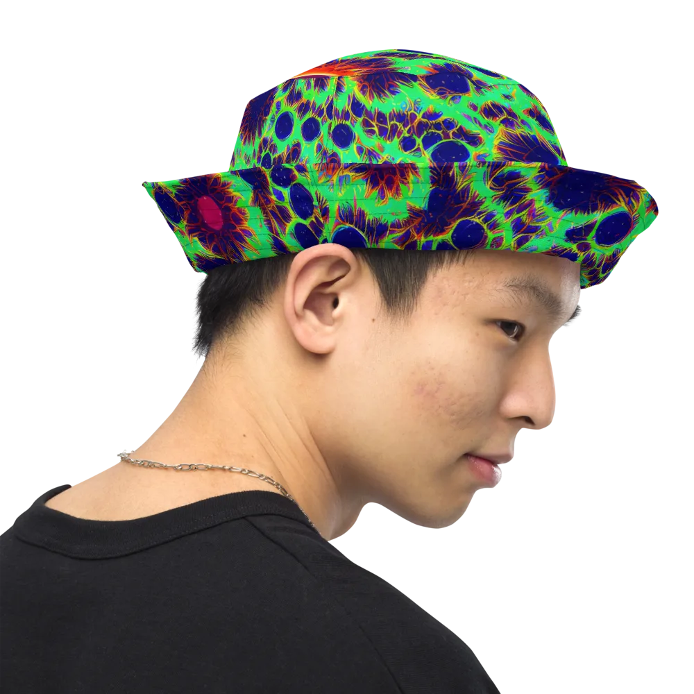 Neon Bloomfield on Reversible Bucket Hat — Right Outside