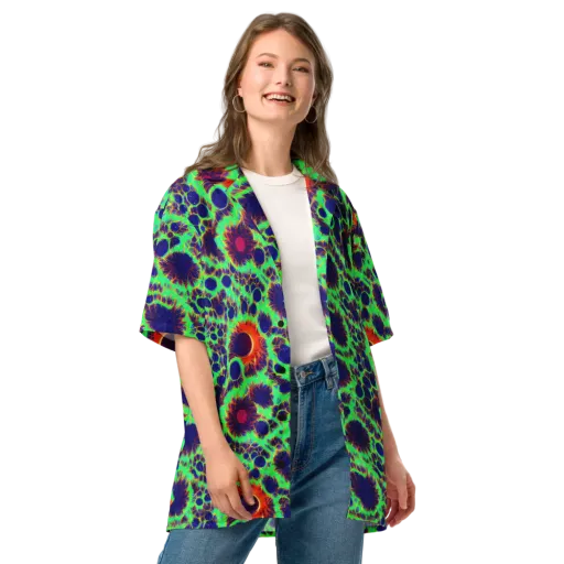 Neon Bloomfield on a Button Shirt