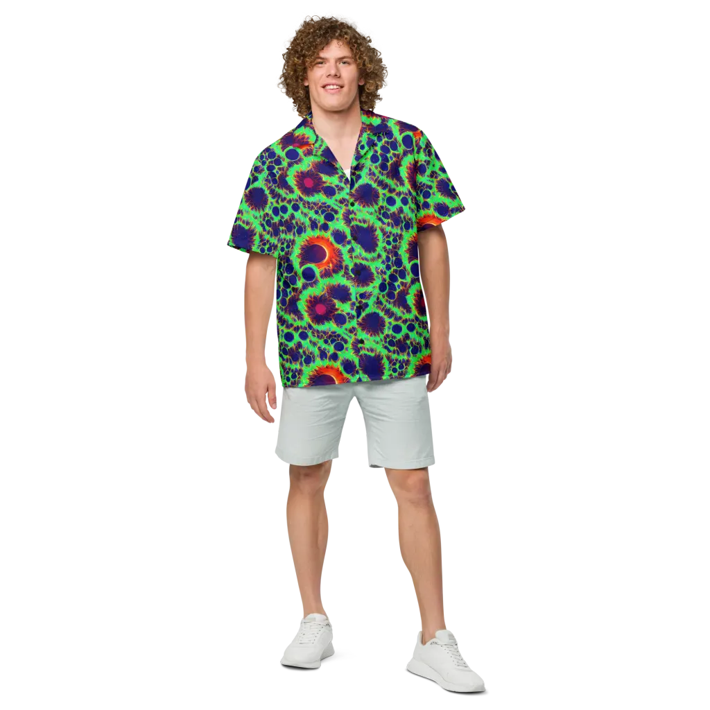 Neon Bloomfield on Button Shirt — Front