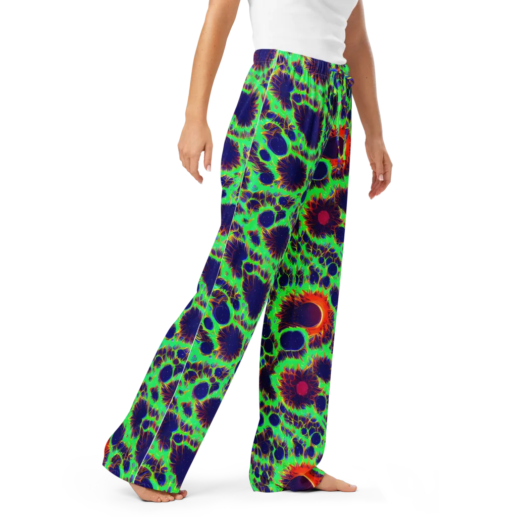 Neon Bloomfield on Women's Pajama Pants — Right Front