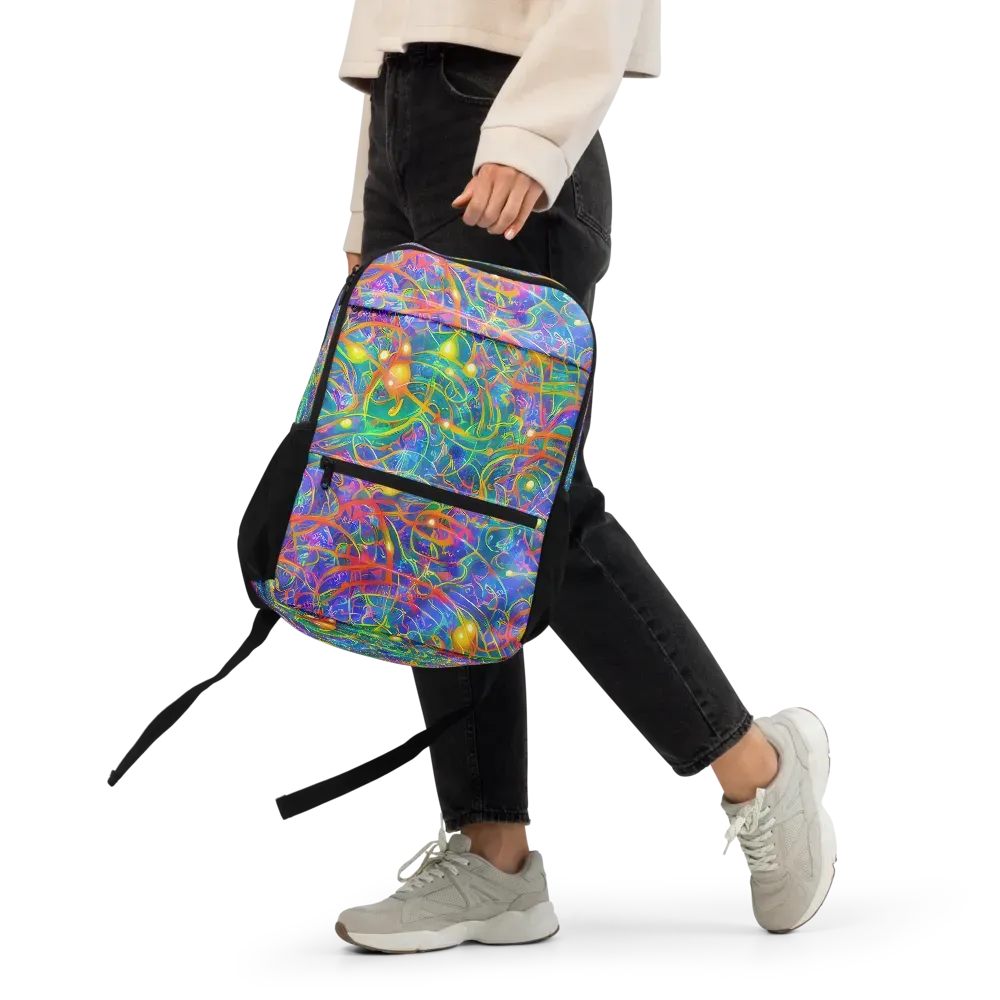 Psychedelic Vines on Utility Backpack — Front