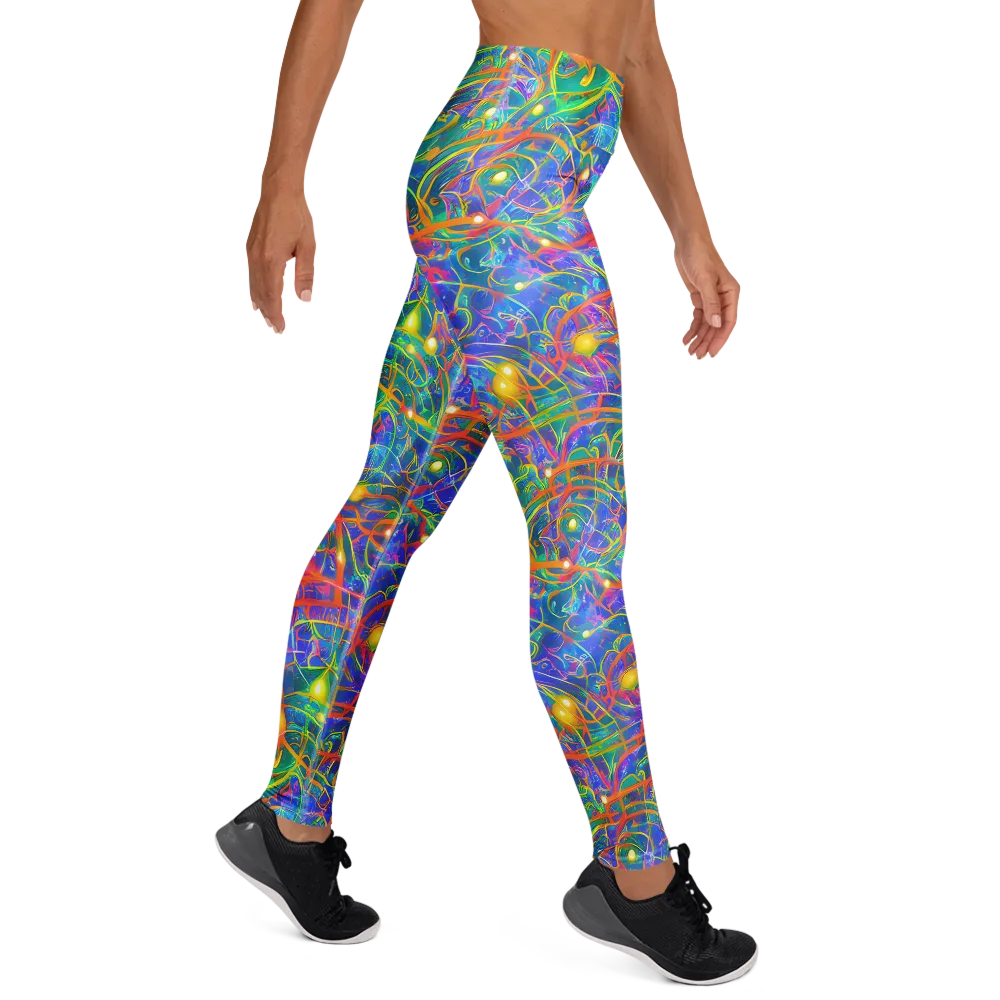 Psychedelic Vines on Yoga Leggings — Right