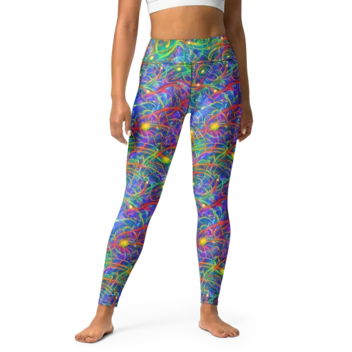 Psychedelic Vines on a Yoga Leggings