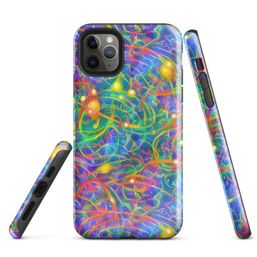 Psychedelic Vines on a Tough Case for iPhone®