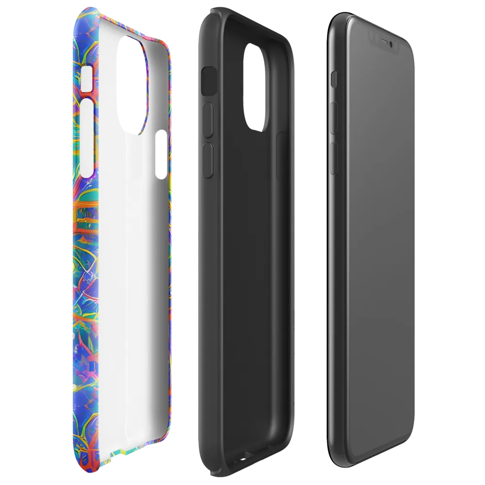 Psychedelic Vines on Tough Case for iPhone® — Right