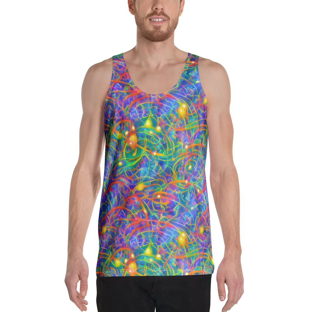 Psychedelic Vines on Men's Tank Top — Front