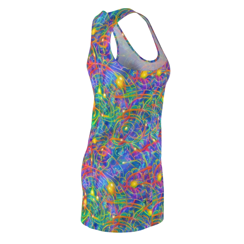 Psychedelic Vines on Racerback Dress — Back Side