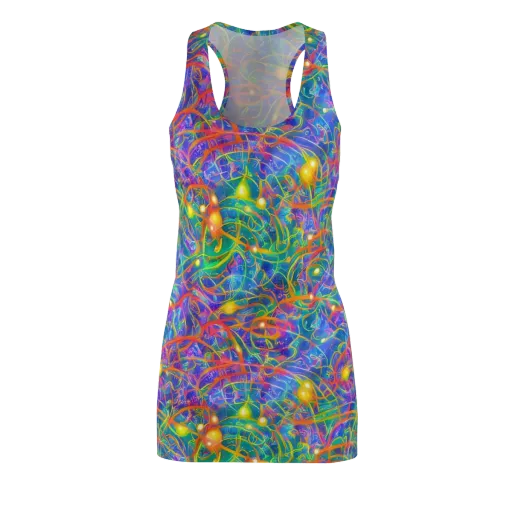Psychedelic Vines on a Racerback Dress