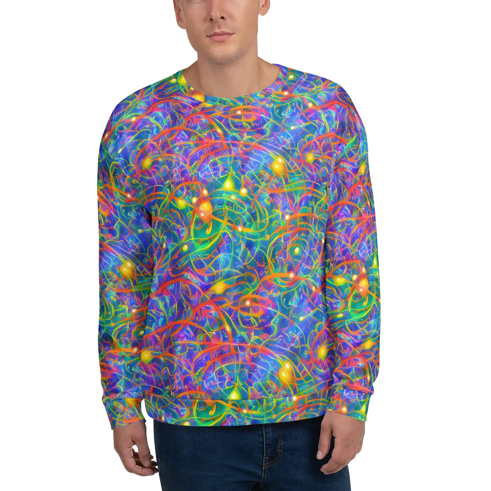 Psychedelic Vines on Sweatshirt — Front