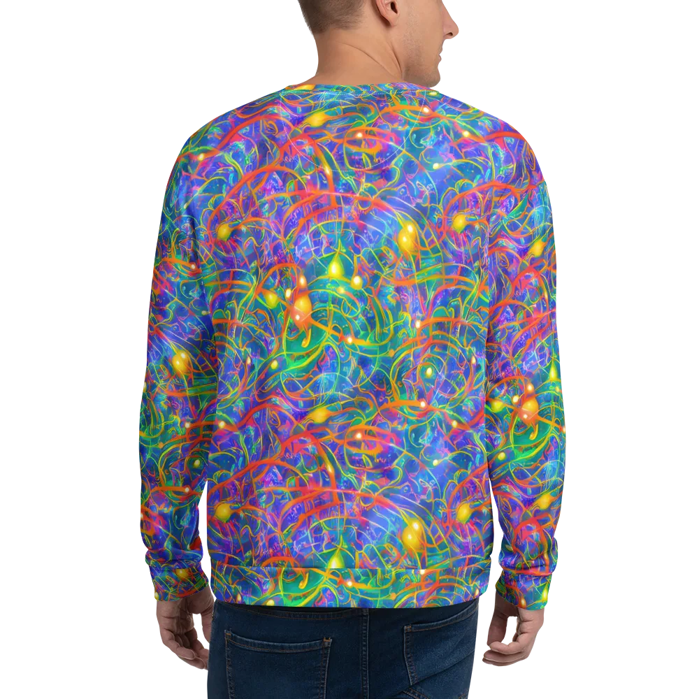 Psychedelic Vines on Sweatshirt — Back